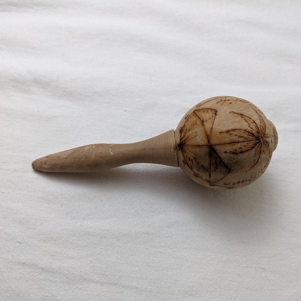 3/$20 Vintage Wooden Baby Rattle/Maraca